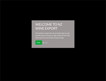 Tablet Screenshot of nzwineexport.com